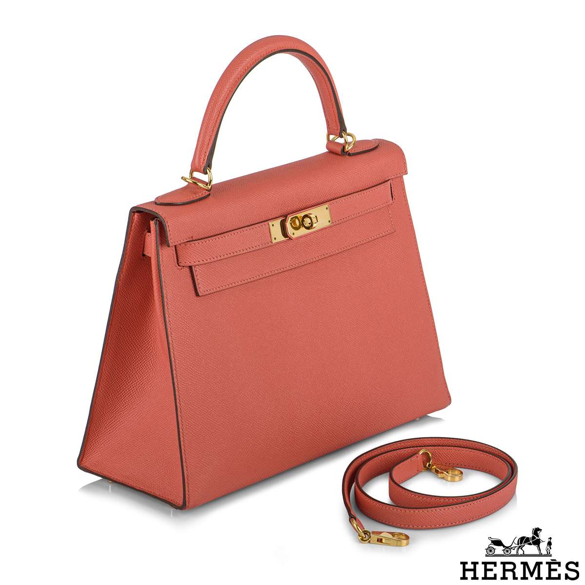 Hermès Rose Jaipur Epsom Sellier Kelly 28 PHW, myGemma, QA